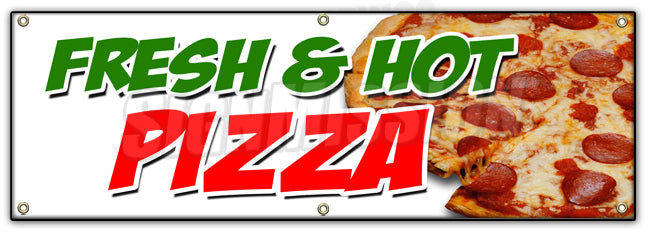 Fresh & Hot Pizza Banner