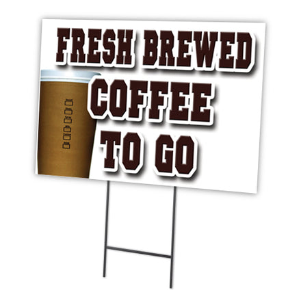 FRESH BREWED COFFEE TO GO