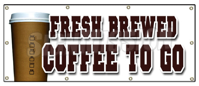 Fresh Brewed Coffee To G Banner