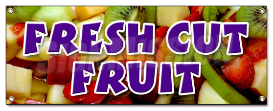Fresh Cut Fruit Banner