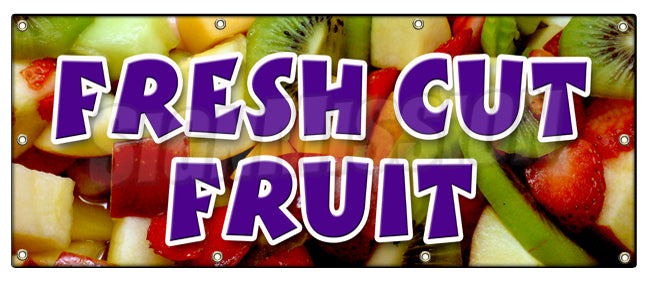 Fresh Cut Fruit Banner