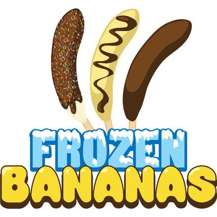 Frozen Bananas Die Cut Decal