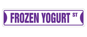 Frozen Yogurt Street Vinyl Decal Sticker