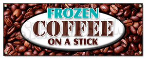 Frozen Coffee On A Stick Banner