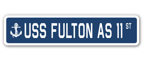 USS Fulton As 11 Street Vinyl Decal Sticker