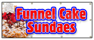 Funnel Cake Sundae Banner