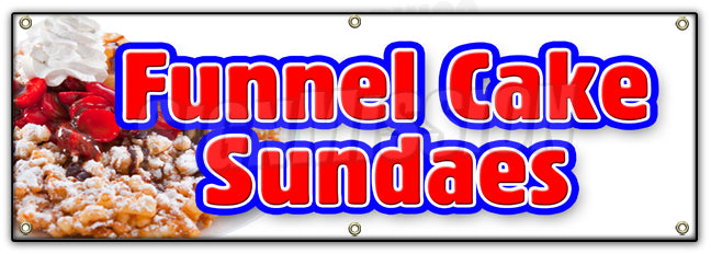 Funnel Cake Sundae Banner