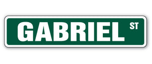 GABRIEL Street Sign