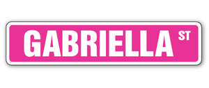 Gabriella Street Vinyl Decal Sticker