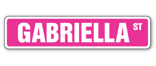 Gabriella Street Vinyl Decal Sticker