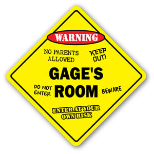 Gage's Room Vinyl Decal Sticker