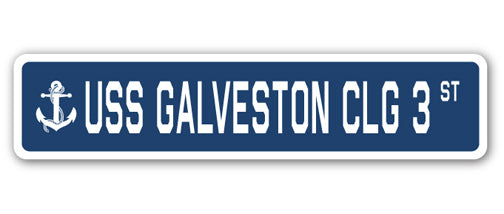 USS Galveston Clg 3 Street Vinyl Decal Sticker