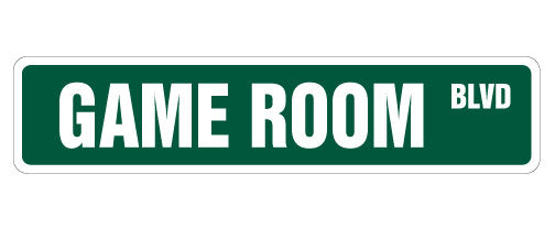 Game Room Street Vinyl Decal Sticker