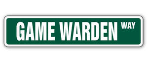 Game Warden Street Vinyl Decal Sticker