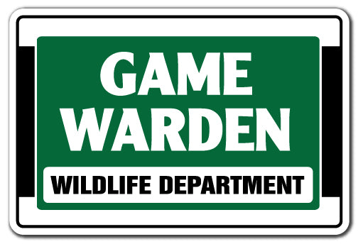 Game Warden Wildlife Department Vinyl Decal Sticker