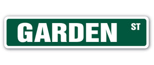 GARDEN Street Sign