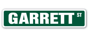 GARRETT Street Sign