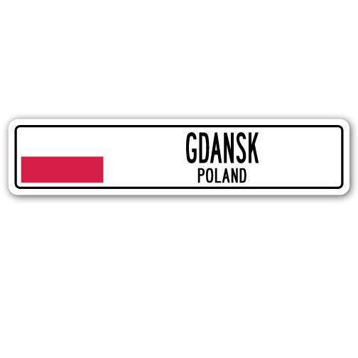 Gdansk, Poland Street Vinyl Decal Sticker