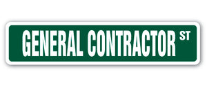 General Contractor Street Vinyl Decal Sticker