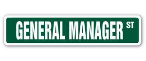 General Manager Street Vinyl Decal Sticker