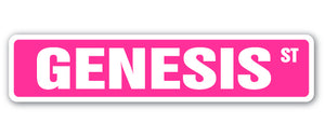 Genesis Street Vinyl Decal Sticker