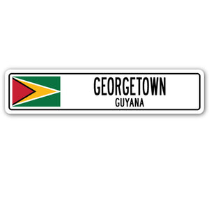 Georgetown, Guyana Street Vinyl Decal Sticker