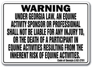 GEORGIA Equine Sign