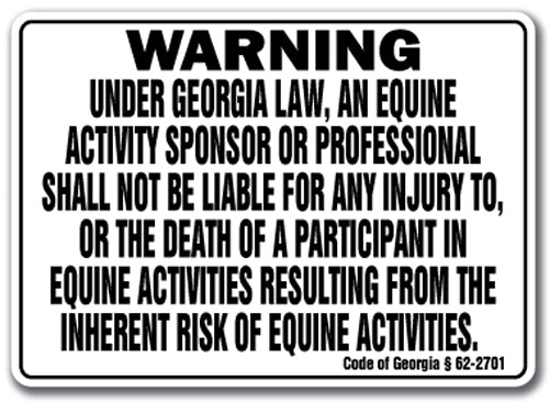GEORGIA Equine Sign
