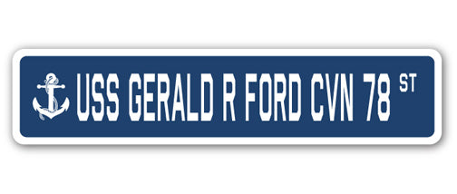 USS Gerald R Ford Cvn 78 Street Vinyl Decal Sticker
