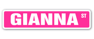 Gianna Street Vinyl Decal Sticker