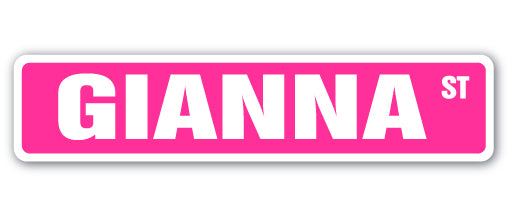 Gianna Street Vinyl Decal Sticker