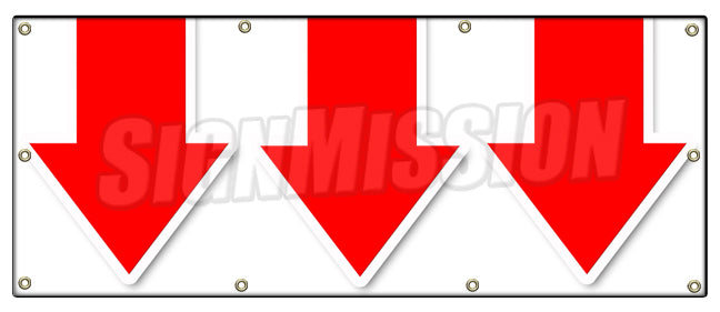 Giant Down Arrow Banner