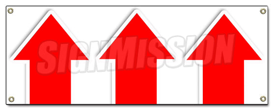 Giant Up Arrow Banner