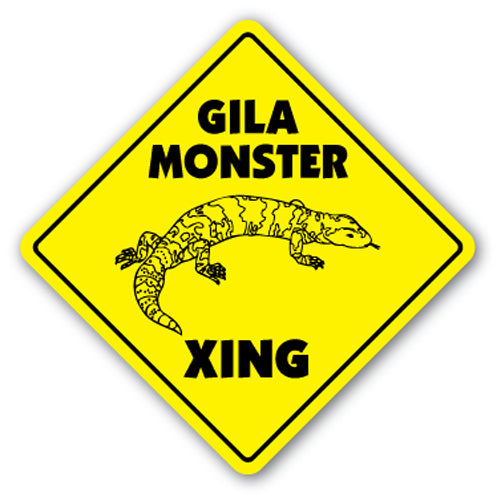 Gila Monster Crossing Vinyl Decal Sticker