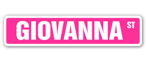 GIOVANNA Street Sign