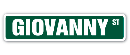 GIOVANNY Street Sign