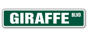 GIRAFFE Street Sign