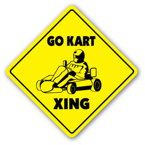 Go Kart Crossing Vinyl Decal Sticker