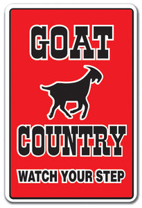 GOAT COUNTRY Sign