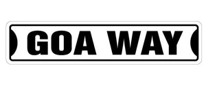 Goa Way Street Vinyl Decal Sticker