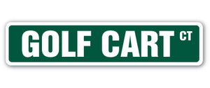 Golf Cart Street Vinyl Decal Sticker