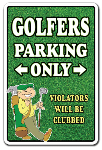 Golfers Only Vinyl Decal Sticker