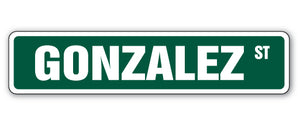 Gonzalez Street Vinyl Decal Sticker