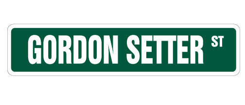 GORDON SETTER Street Sign