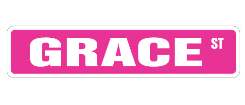 Grace Street Vinyl Decal Sticker