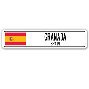 Granada, Spain Street Vinyl Decal Sticker