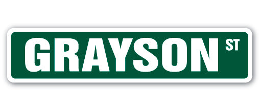 Grayson Street Vinyl Decal Sticker