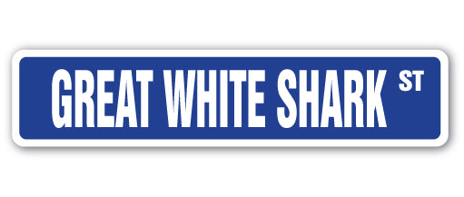 Great White Shark Street Vinyl Decal Sticker