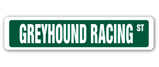 Greyhound Racing Street Vinyl Decal Sticker