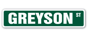 GREYSON Street Sign